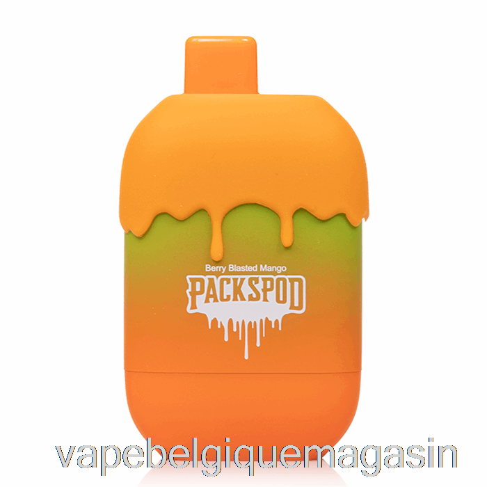 Vape Belgique Packwood Packspod 5000 Sorbet Arc-en-ciel Jetable (mangue Soufflée Aux Baies)